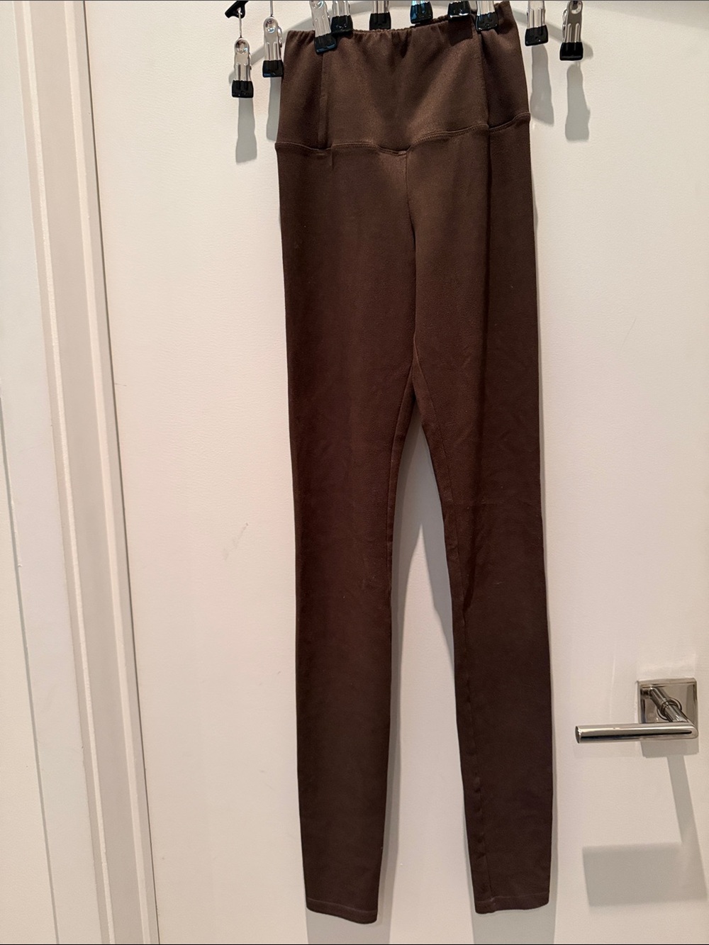 Wilfred Dark Brown High-Waist Stretch Leggings